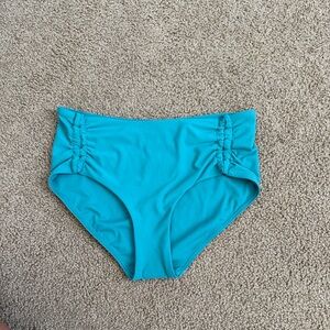 NWT Calia Teal High-Waisted Bikini Bottoms